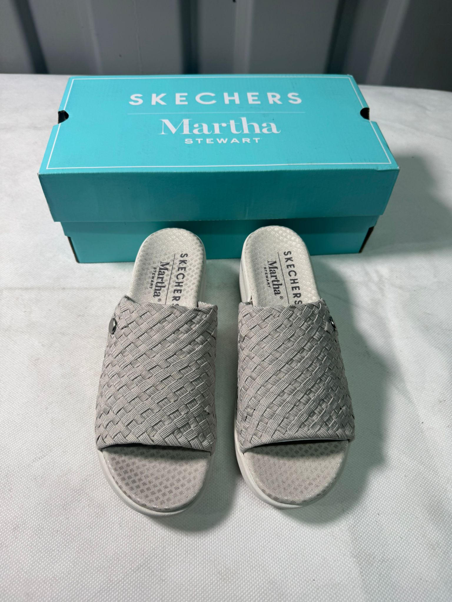 SKECHERS Kadın Pier-Lite - Bambu Martha Stewart Slip-On Kamalı TERLİK